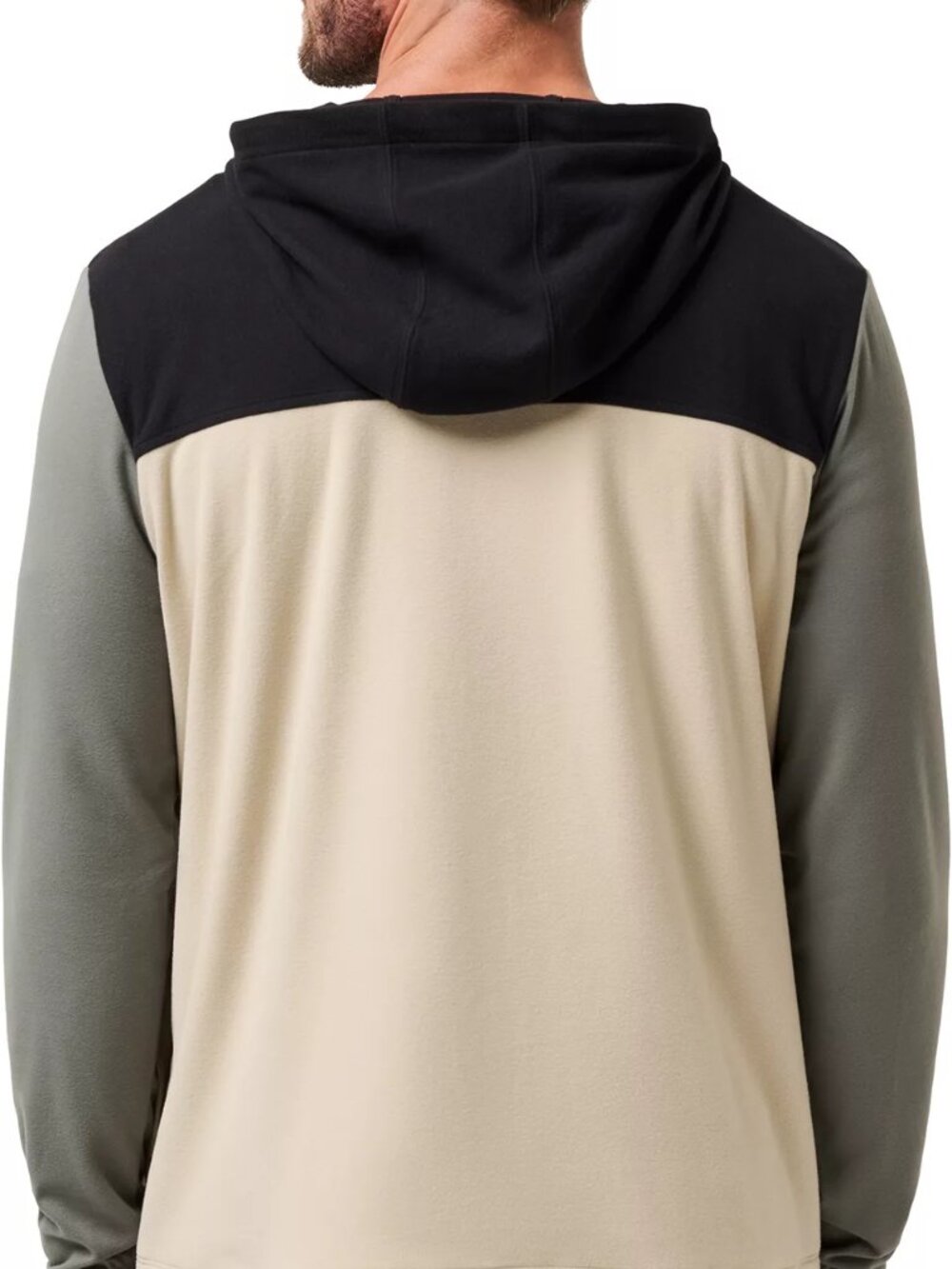 TravisMathew Men's Brrr Season 1/4 Zip Golf Pullover Size XL Black/Green/Beige - Picture 9 of 14